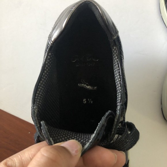 Ara Womens Nicole Lace Up Walking Shoes Black Patent Leather Size 38 EU - Picture 6 of 10